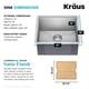 thumbnail image 4 of Fregadero de cocina Kraus Kore, estación de trabajo empotrada de 21 pulgadas, 4 of 9