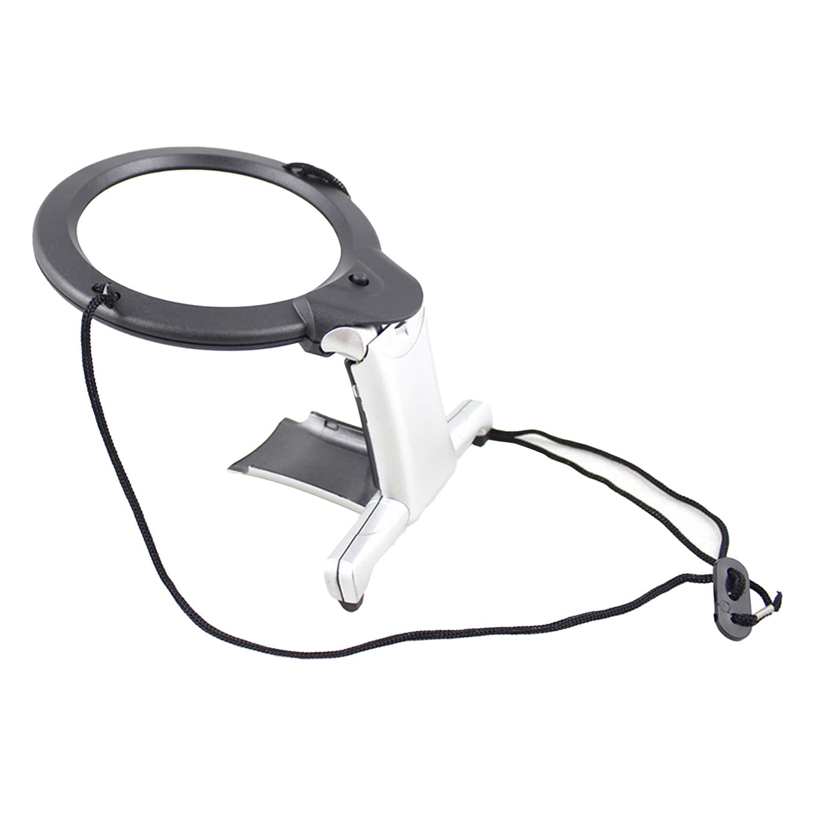 Ioensy - Lupa Manos Libres Para Joyería, Lupa 2x-6x Para Libros De Biblioteca De Manualidades