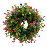 Magideal - De Flores Artificiales, Floral Roja, Rosa, Púrpura, De Primavera Y Verano, De Delantera Para La Decoración De 30 Centimetros