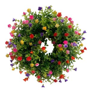 Magideal - De Flores Artificiales, Floral Roja, Rosa, Púrpura, De Primavera Y Verano, De Delantera Para La Decoración De 30 Centimetros