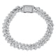 thumbnail image 1 of Pulsera de Eslabones de Cadena de 8 Mm para Hombre Transparente 5A+ CZ Pulsera de Diamante Simulado para Hombre Hipoalergénica Pulsera de Hombre de Plata Esterlina 925 16-21 Cm, 1 of 8