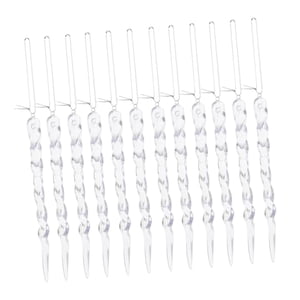 Bothyi - 12 Uds. Adornos De Carámbano De Navidad Adornos Para Árbol De Navidad Para Fiesta Festiva