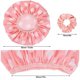 thumbnail image 3 of WSICSE 2 Packs Large Shower Caps for Women, Waterproof Shower Caps, 3 of 3