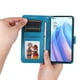 thumbnail image 5 of Funda tipo cartera FOXDOCK para OPPO Reno 7 Pro 5G , diseño girasol en relieve, cuero PU, cierre magnético, soporte y tarjetero, 5 of 5