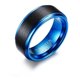 thumbnail image 1 of Anillo de Tungsteno Blue Space Hombre Moda Masculina, 1 of 3