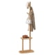 thumbnail image 1 of Perchero VASAGLE, 170 cm, con 8 ganchos, estante de almacenamiento, color beige, 1 of 7
