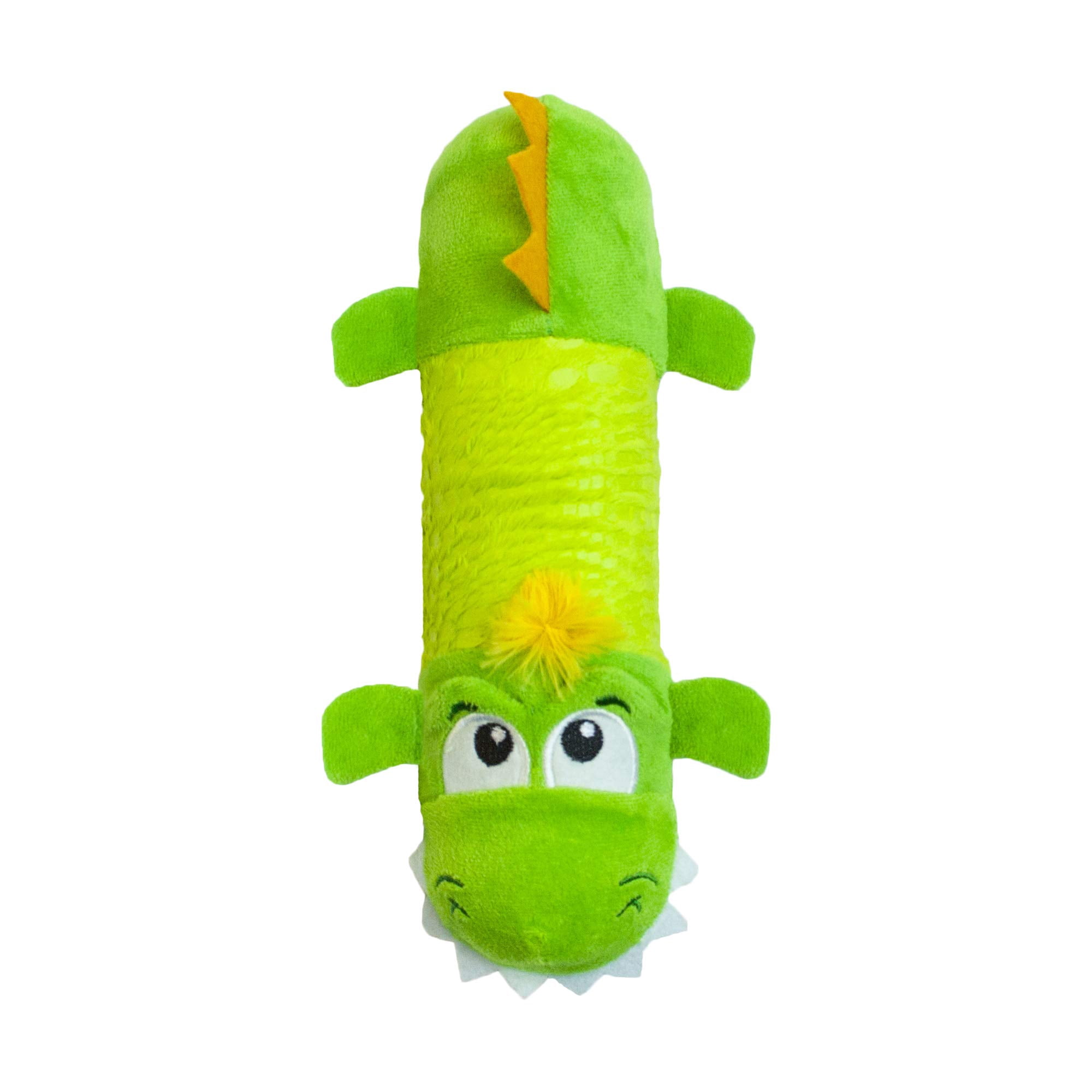Juguete de peluche para perros Petstages Big Squeak Gator, sin relleno