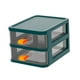 thumbnail image 1 of Caja De Almacenamiento De Mesa, Organizador De Escritorio Para Baño, Maquillaje, Oficina, 2 Capas, Verde, 1 of 3