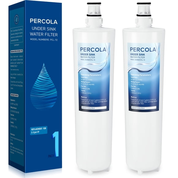 Filtro de agua PERCOLA C-Cyst-FF para debajo del fregadero, paquete de 2