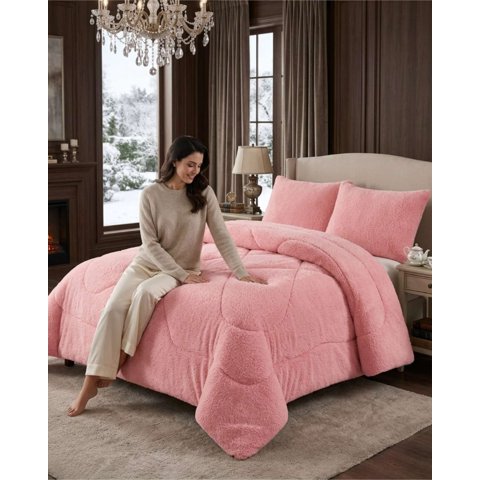 Myl Todo Hogar - Plumón Térmico 2 Plazas Plush Y Chiporro Extra Cálido Invierno