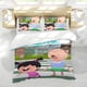 thumbnail image 5 of Pequeña Lola Visita la Ciudad Conjunto de sábanas temático, trío de piezas, cómodo y amigable con la piel, diseño único, regalo de decoración para el hogar para familiares, amigos y fans,173cm *218cm, 5 of 6