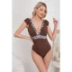 thumbnail image 1 of Traje De Baño Mujer Algodon Acanalado Una Pieza Animal Print 8406, 1 of 3