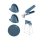 thumbnail image 1 of Juego Antiescaldaduras De Cocina Que Se Mueve Fácilmente Y Protege Las Manos, Resistente, Multiusos, Azul, 1 of 5