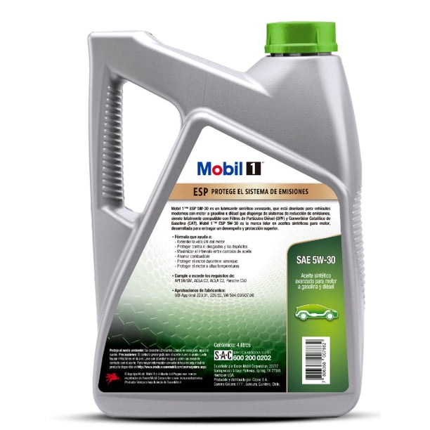 Aceite Motor Mobil 1 5W30 ESP 4 litros | Lider