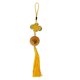 thumbnail image 1 of Nudo chino con bola de golf, casa, coche, casa, adorno, regalo, amarillo, 1 of 5