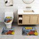 thumbnail image 2 of Juego de Alfombras de Baño Bob El Constructor Terciopelo Coral 3 Piezas, 2 of 6