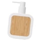 thumbnail image 3 of Dispensador De Jabón Manual De 13 Oz Vacío Para Champú, Loción, Maquillaje, Líquido, Crema De Baño, Blanco, 3 of 5