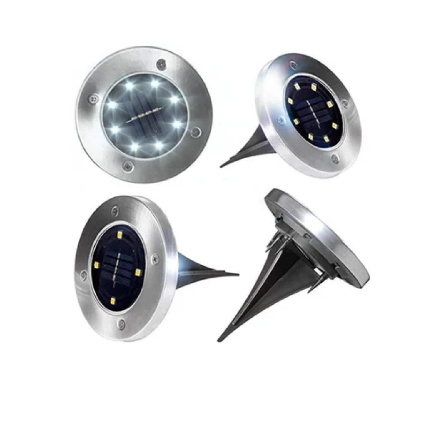 Clickdescuento - Pack De 4 Estacas Solar Para Jardin Negro