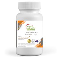 Aminas Nutrición - L-Arginina + Magnesio + Zinc 120 Cápsulas 500 Mg
