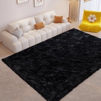 FinrèC Home - Alfombra FinrèC Soft Black Para Dormitorio Y Sala De Estar, 120 X 180 Cm