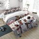 thumbnail image 1 of 3pcs RM-JB Passionate Celebration Pattern Set Includes a Soft Duvet Cover And Two Pillowcases, 1 of 1
