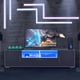 thumbnail image 2 of FashionTV stand,TV Cabinet,entertainment center TV station,TV console,console with LED light belt, light belt can be remote control,with cabinets,open cells,for the living room,bedroom,white+dark gray, 2 of 3
