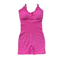 Oem - Mono Enterito Jumpsuit Deportivo Corto Mujer Gym Talla M Fucsia