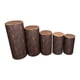 thumbnail image 5 of Cubiertas De Soporte De Zócalo Cilíndrico, Duraderas Y Suaves, Para Vacaciones, Cumpleaños, Banquete, Grano De Madera, 5 Uds., 5 of 5