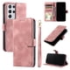 thumbnail image 4 of Funda Cartera para Samsung Galaxy S21 Ultra Tapa con Ranuras, Soporte y Correa Rosa, 4 of 5