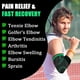 thumbnail image 2 of Codera deportiva con correa de presión, unisex, para levantamiento de pesas, fitness, baloncesto, codera de tenista transpirable y ajustable a presión., 2 of 5