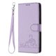 thumbnail image 2 of Funda tipo cartera FOXDOCK para infinix Note 40 Pro 5G con soporte, ranuras, RFID, diseño de gato, 2 of 5
