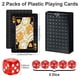 thumbnail image 3 of Cartas De Juego Impermeables Negras 2 Mazos Con Dados, 3 of 7