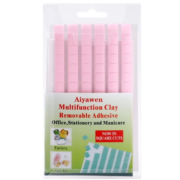 Masilla adhesiva para póster Aiyawen, extraíble, reutilizable, rosa, 96 unidades
