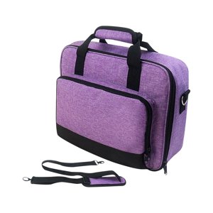 Magideal - Bolsa De Almacenamiento Para Proyector Portátil Protector 14X11X4 Pulgadas Accesorio Púrpura Cremallera Suave Pero Fuerte Versátil Múltiples Bolsillos