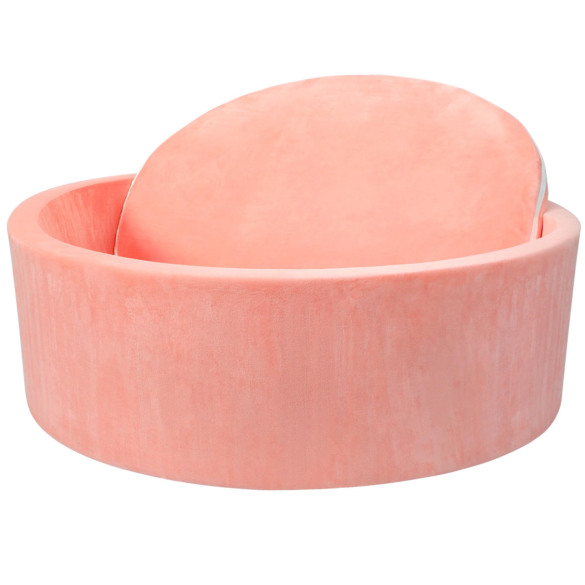 Piscina De Bolas Para Bebés Siuuhovs, 90 X 30 X 5 Cm, Espuma Viscoelástica Suave, Rosa