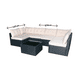 thumbnail image 2 of Juego Terraza rattan pvc seccional U premium crema + mesa de centro, 2 of 2