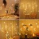 thumbnail image 3 of Luces Led De Cortina Guirnalda Navidad Extendible, 3 of 5
