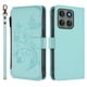 thumbnail image 2 of Funda Cartera Mariposa para [Motorola Edge 60 Pro] con Soporte y Cremallera Verde menta, 2 of 6