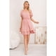 thumbnail image 2 of Vestido Corto Mujer Verano Manga Corta Globo Cuello V 3366, 2 of 3