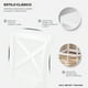 thumbnail image 3 of Silla Alta Blanca Estilo Clásico con Respaldo Cruzado, 3 of 4
