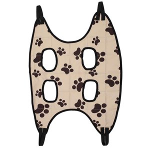 Ioensy - Peluquería Canina Hamaca Bolsa De Sujeción Arnés De Cabestrillo Cuidado De Garras De Gato Estampado S