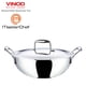 thumbnail image 3 of Kadai Vinod Platinum 24 cm 3,3 L Acero Inoxidable, 3 of 8