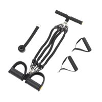 Ioensy - Banda De Resistencia Al Pedal La Cuerda Elástica Portátil De Cola Para El Brazo Del Abdomen Espalda Negra