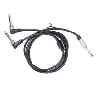 Magideal - Cable De Inserción De 1/4 / Trs De 6,35 Mm A Ts Dual De 6,35 Mm / Estéreo Trs De 6,35 Mm A Cable De Inserción Mono Ts Dual De 6,35 Mm / Cable Estéreo