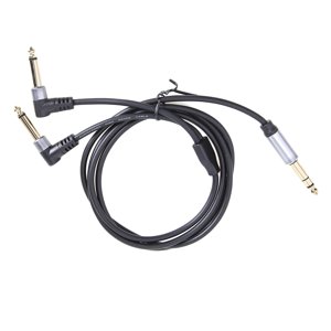 Magideal - Cable De Inserción De 1/4 / Trs De 6,35 Mm A Ts Dual De 6,35 Mm / Estéreo Trs De 6,35 Mm A Cable De Inserción Mono Ts Dual De 6,35 Mm / Cable Estéreo