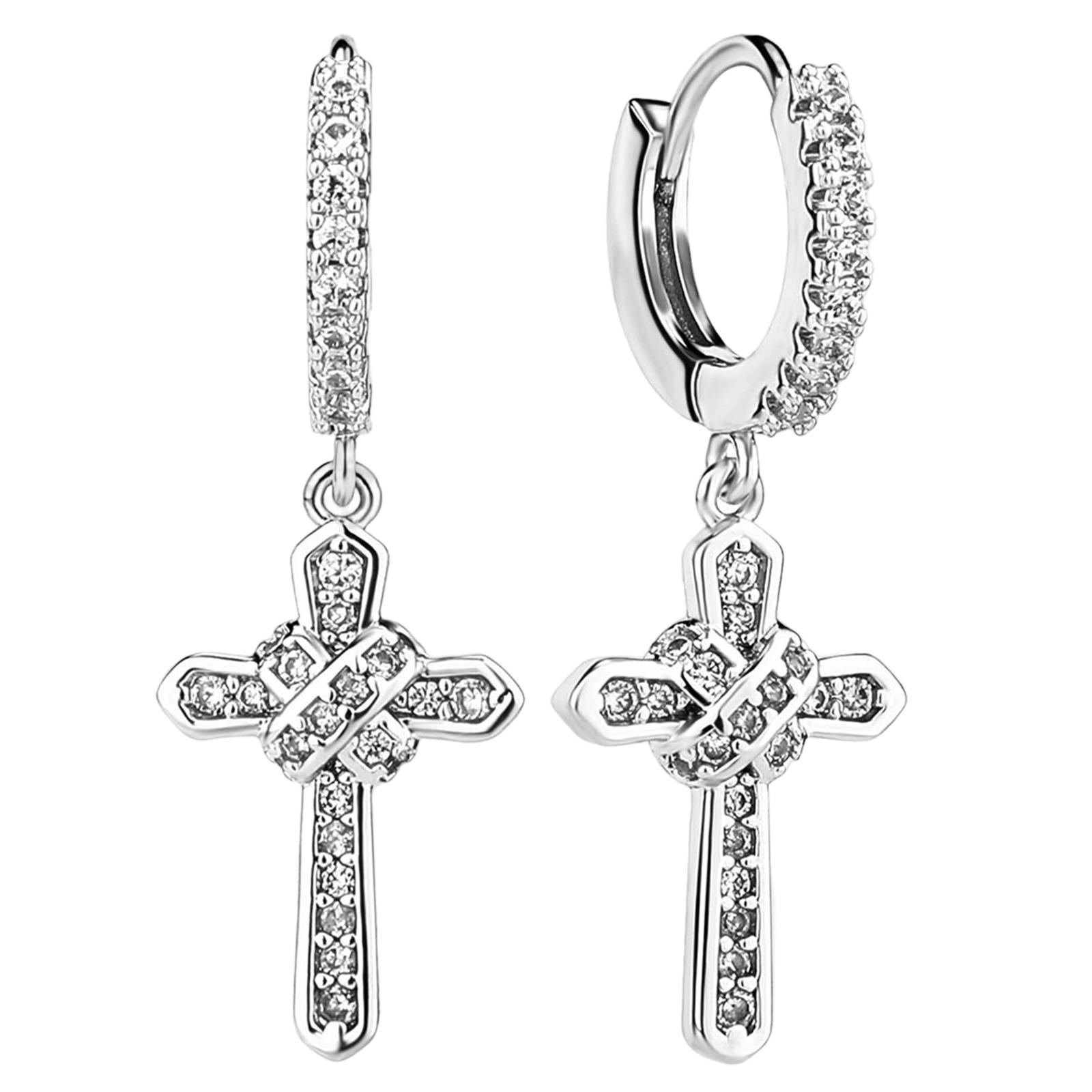 Magideal - Pendientes , Material De 14K Chapado En Oro Pendientes Pequeños Pendientes De Tuerca Para Hombres Mujeres Graduación Bodas Navi , Plata 1.1X0.39 Pulgadas