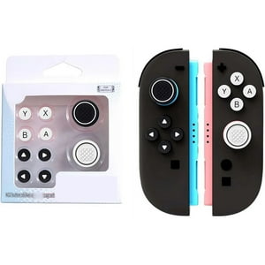 Tapas De Botón Silicona Aaronmei Switch 2 Negro Blanco