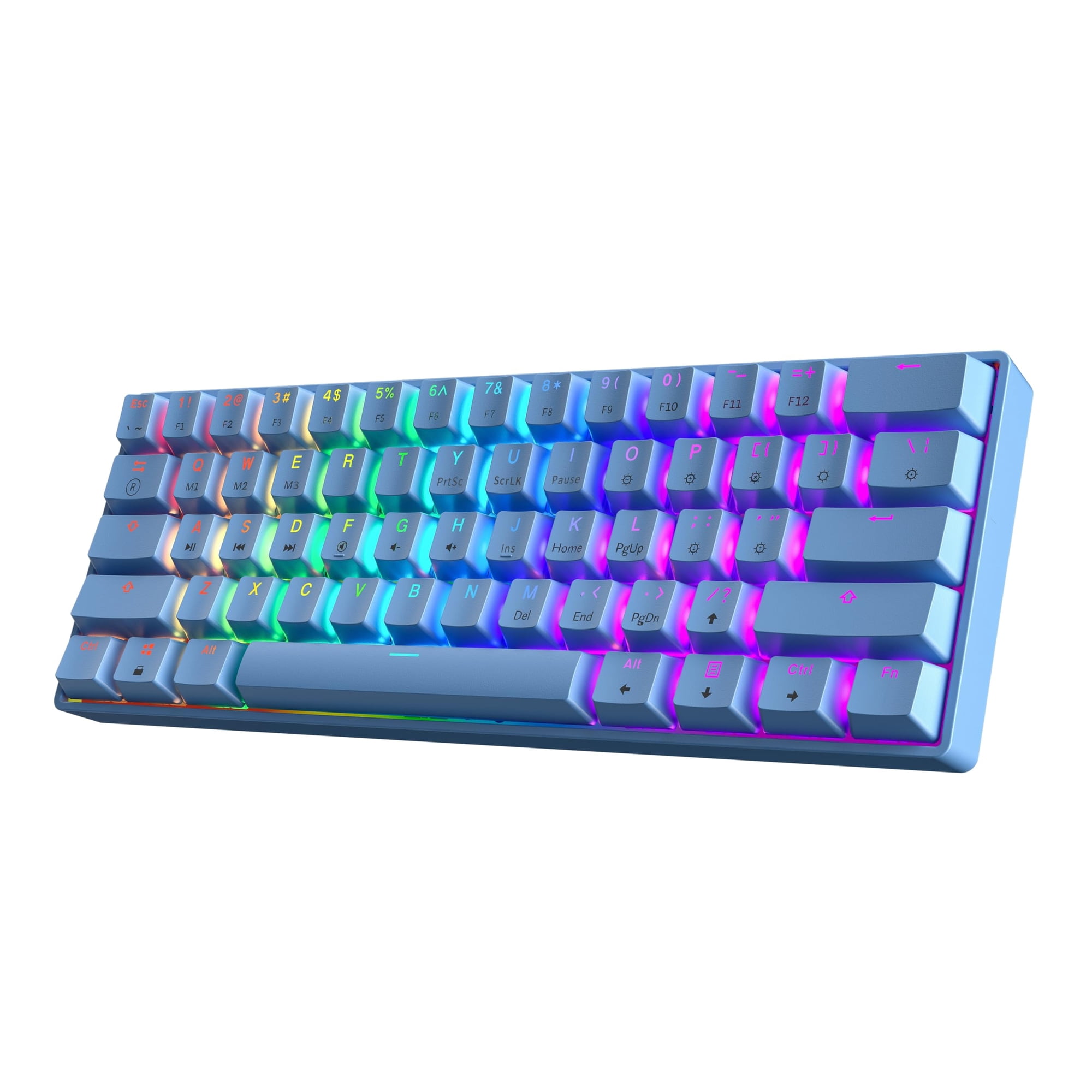 Teclado Mecánico Para Juegos Hk Gaming Gk61 60% V3 Hotswap