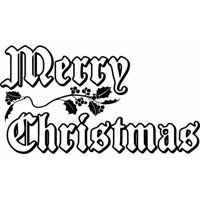 Rienda Libre Graphics - Decomural Festive Merry Christmas Ws-50039