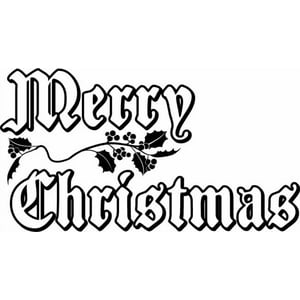 Rienda Libre Graphics - Decomural Festive Merry Christmas Ws-50039